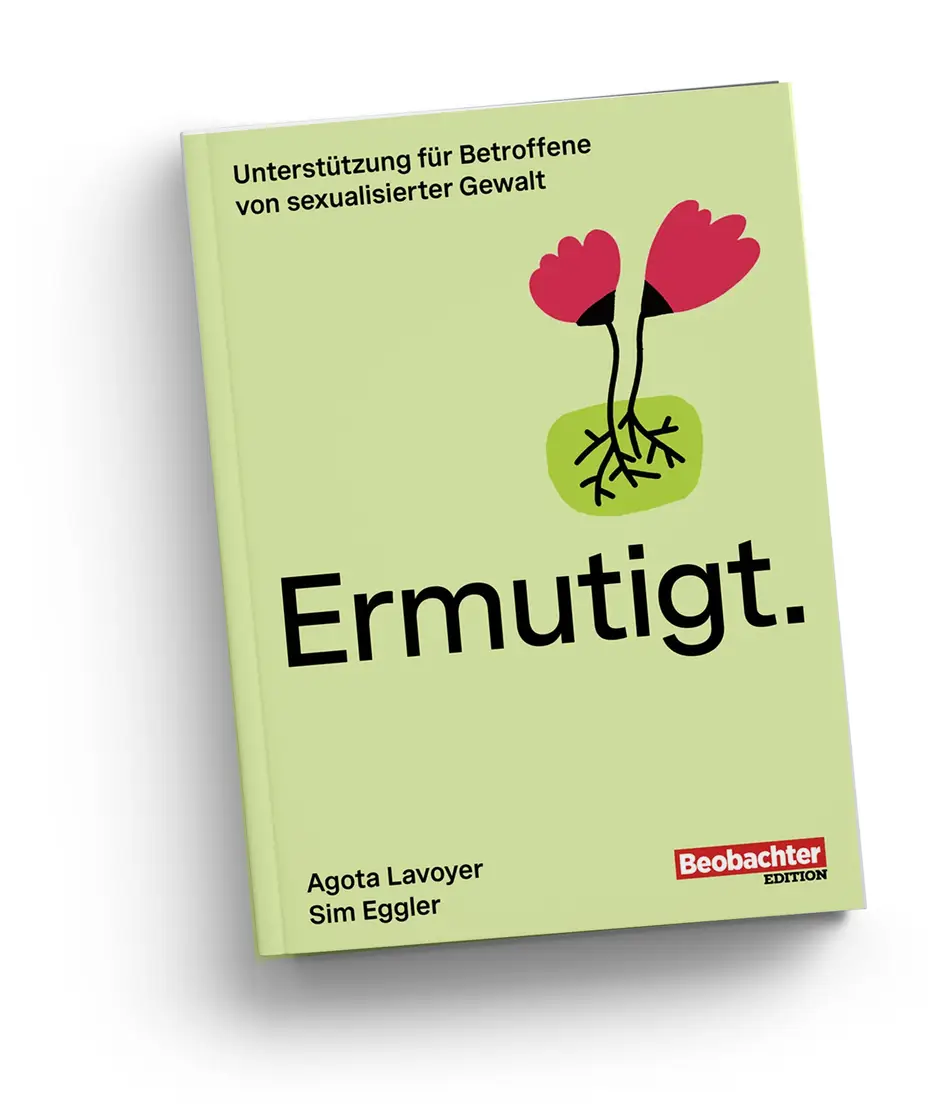 Buchcover &laquo;Ermutigt.&raquo; von Agota Lavoyer und Sim Eggler zur Begleitung nach sexualisierter Gewalt